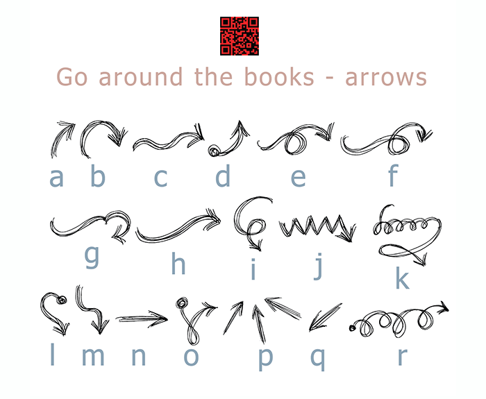 Go around the books - Arrows